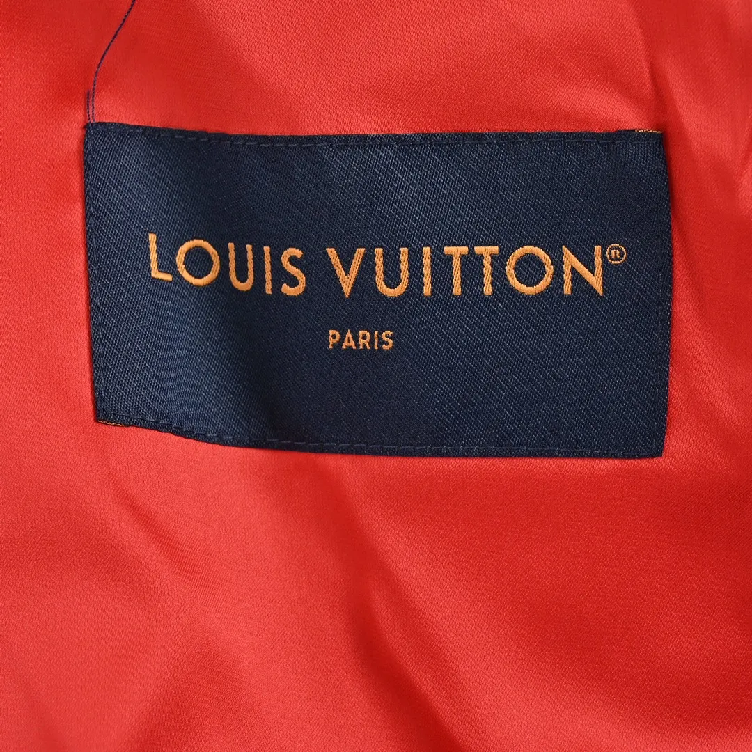 Louis Vuitton/Louis Vuitton 24Fw pearl hot diamond lettering baseball jacket